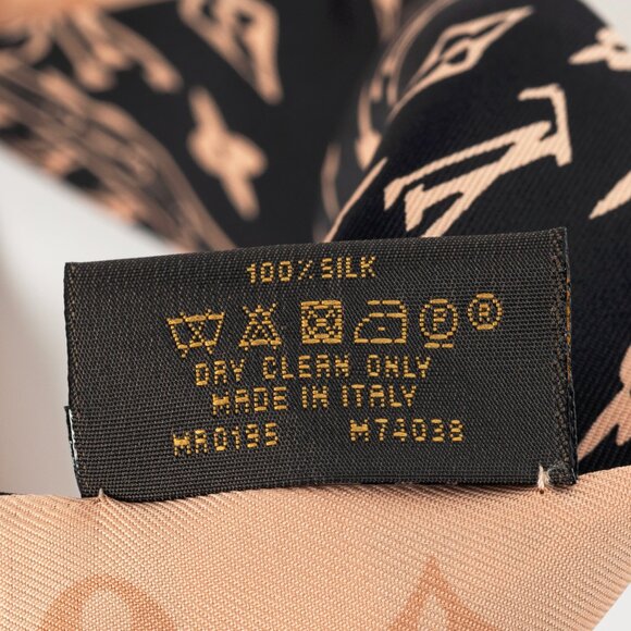 Louis Vuitton Trunk It Black & Champagne Silk Monogram Bandeau - Picture 4 of 5